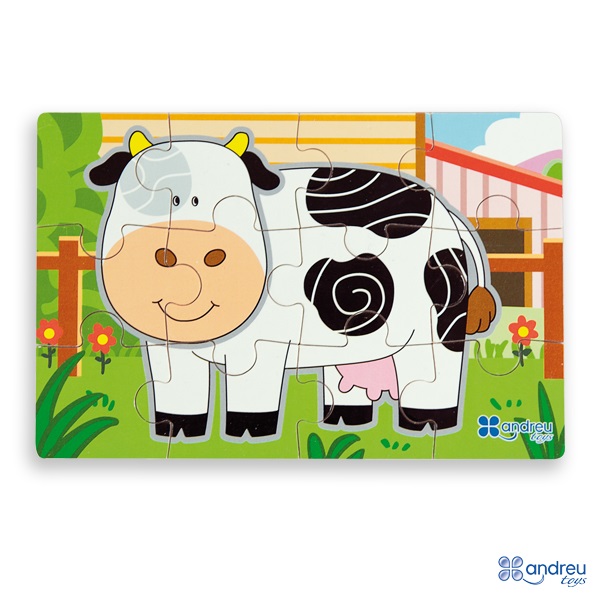 4 puzzles animais da quinta