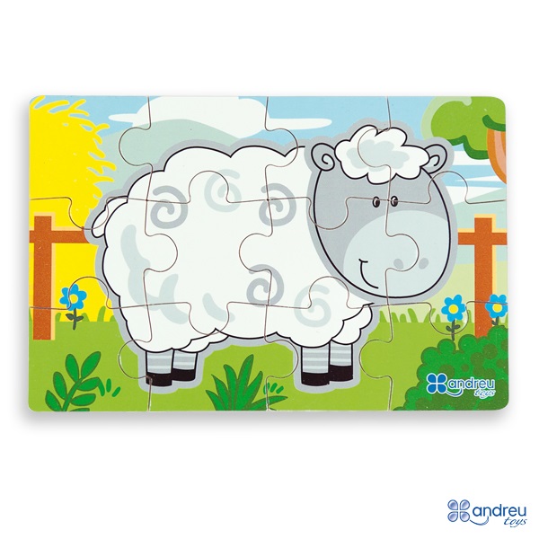 4 puzzles animais da quinta
