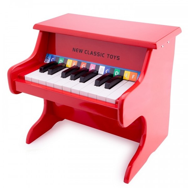 Piano Teclado Brinquedo Infantil Musical Clássico Vermelho, teclado infantil  brinquedo 
